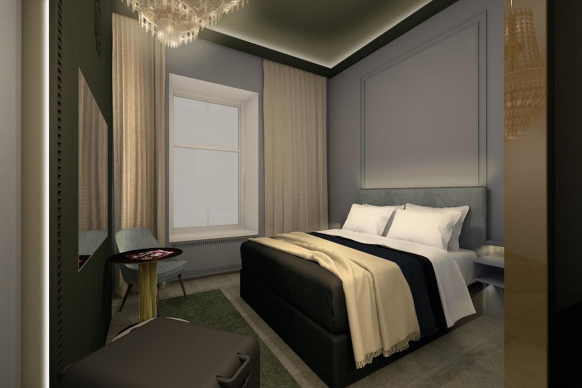 Nh Collection Helsinki Grand Hansa Kültér fotó A bedroom at the hotel